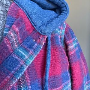 American Eagle flannel shirt hoodie